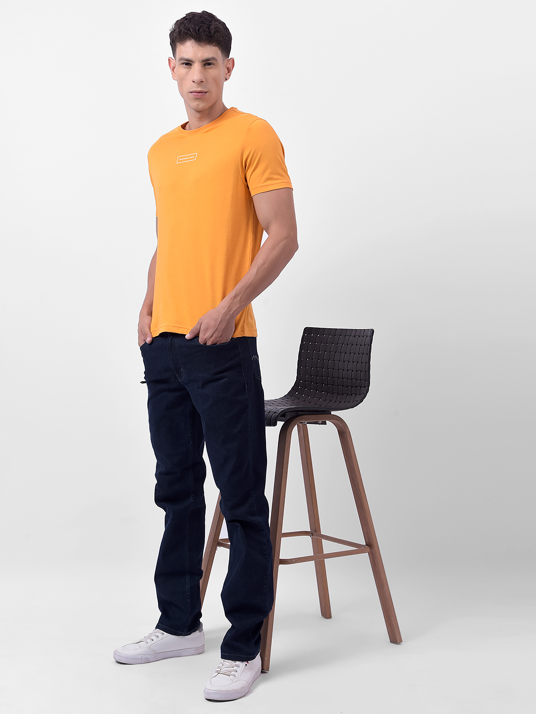 Numero Uno Men Packable Blue Regular Fit Sustainable Jeans